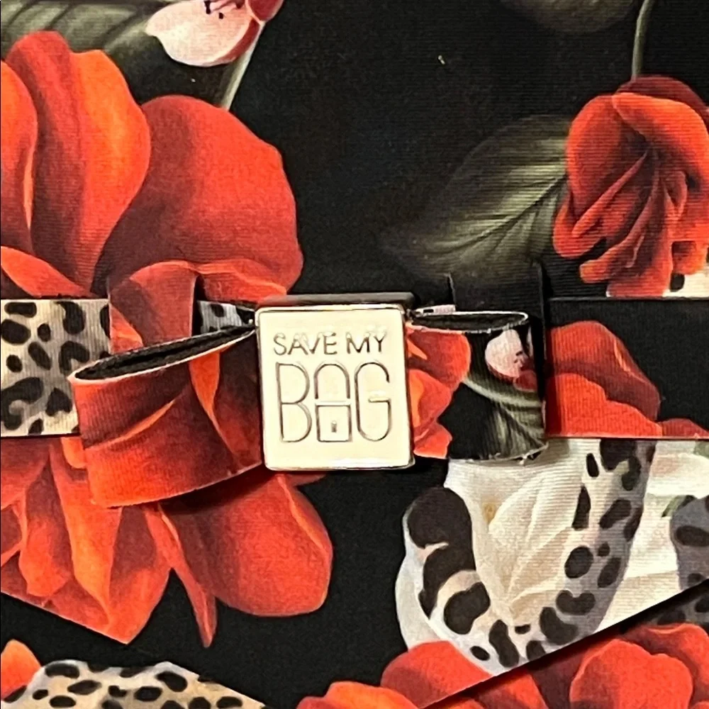 Save My Bag. Model Miss Lycra.  Leopard and Floral Print. NWOT. Bought in Italy